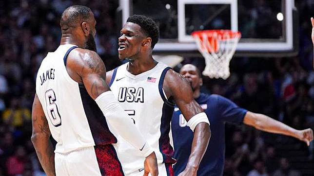 巴黎奧運熱身賽:美國男籃險勝德國,豪取五連勝